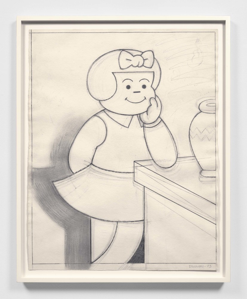 Joe Brainard (1942-1994)

Untitled (Nancy Leaning on a Table), 1973

Pencil on paper

28 &amp;times; 22 inches